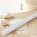 BakeitFun 19.5 Inch Non-stick Plastic Rolling Pin With Colorful Silicone Guide Rings Perfect Tool For Fondant Pizza Cookies And Bread Dough Lightweight Yet Effective Flattener Large - B072M5SGCV